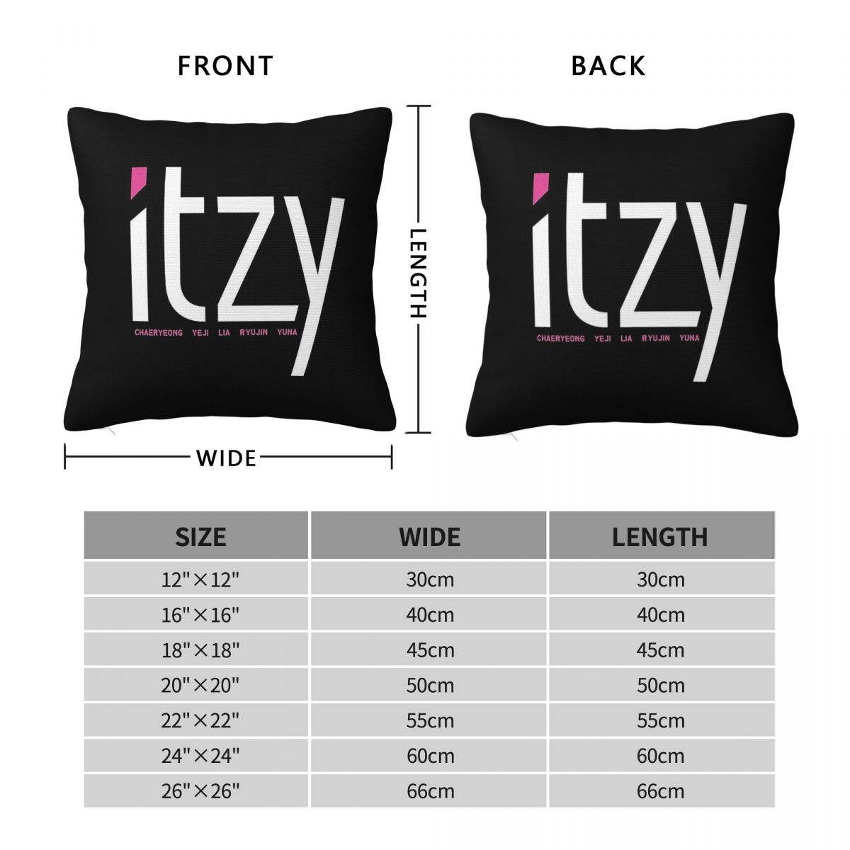 Itzy Band Dalla Dalla Square P - Home Decor Dallas のレビューと価格
