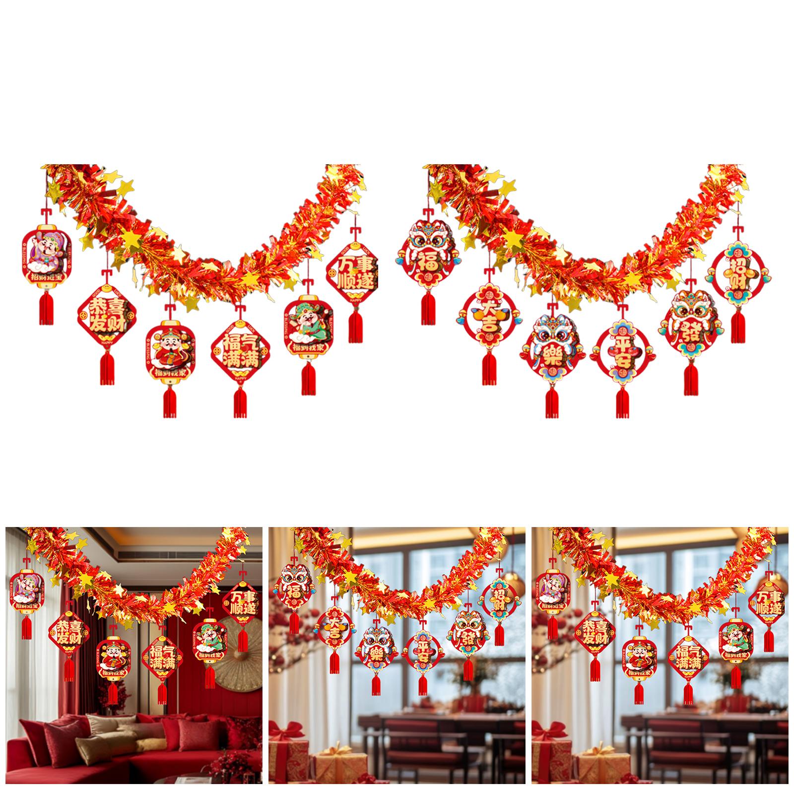 Chinese New Year Garland 2026, - Home Decor Garland のレビューと価格