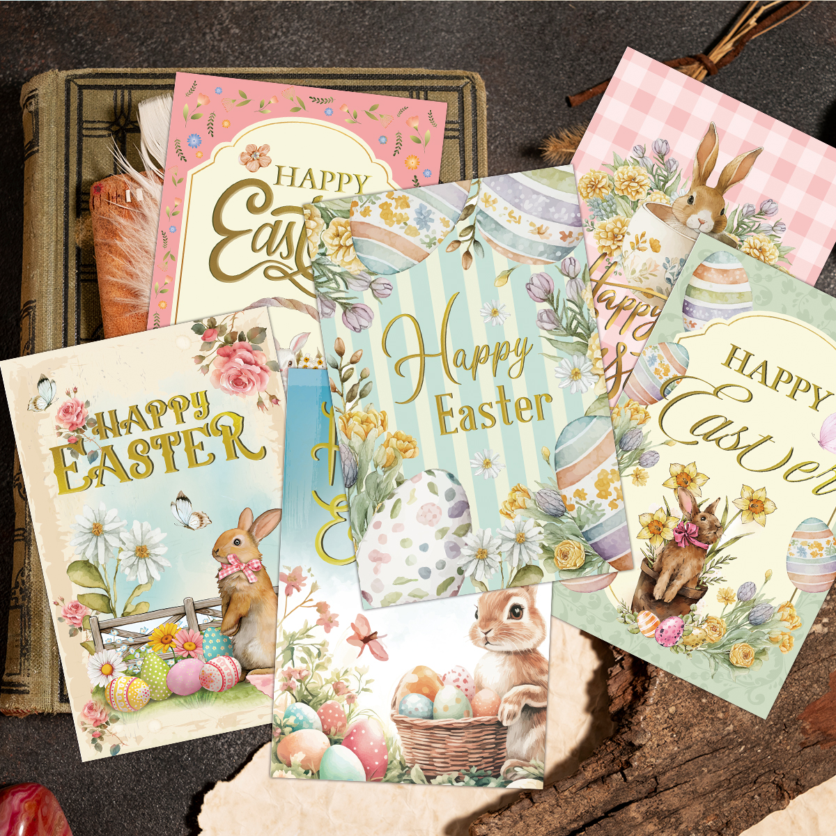 12pcs Exquisite Easter Greetin - Home Decor Exchange のレビューと価格