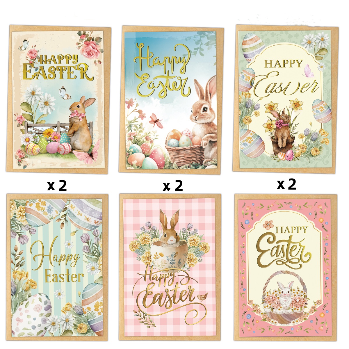 12pcs Exquisite Easter Greetin - Home Decor Exchange のレビューと価格
