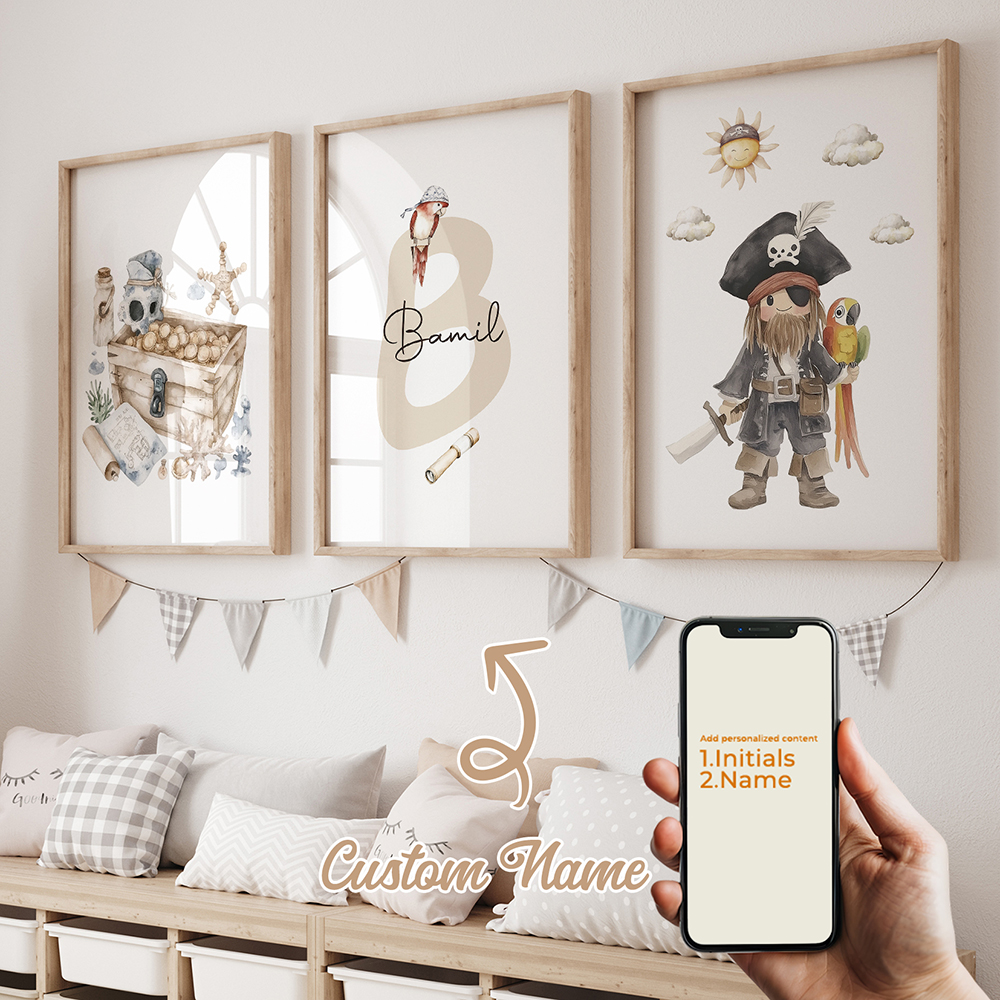 3pcs Personalized Custom Name  - Home Decor Foto のレビューと価格