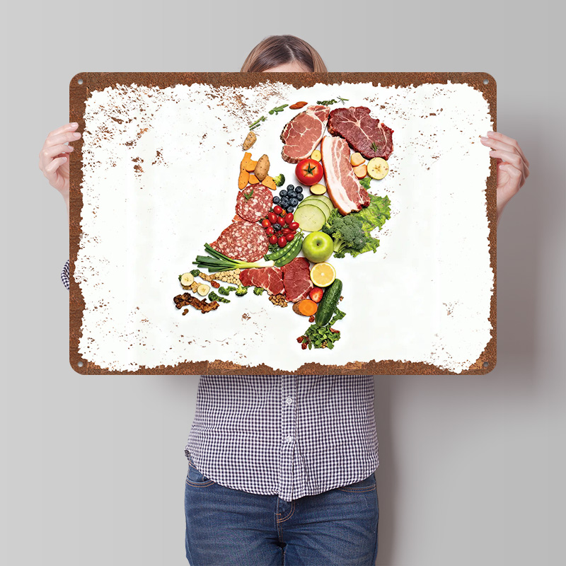 Food Map of Netherlands Made F - Home Decor Netherlands のレビューと価格