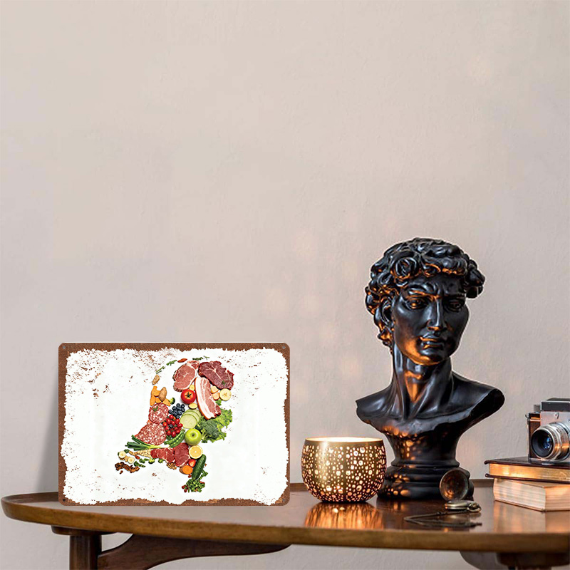 Food Map of Netherlands Made F - Home Decor Netherlands のレビューと価格
