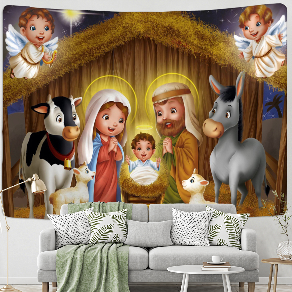 Jesus Christ Religion Tapestry - Home Decor Jesus のレビューと価格