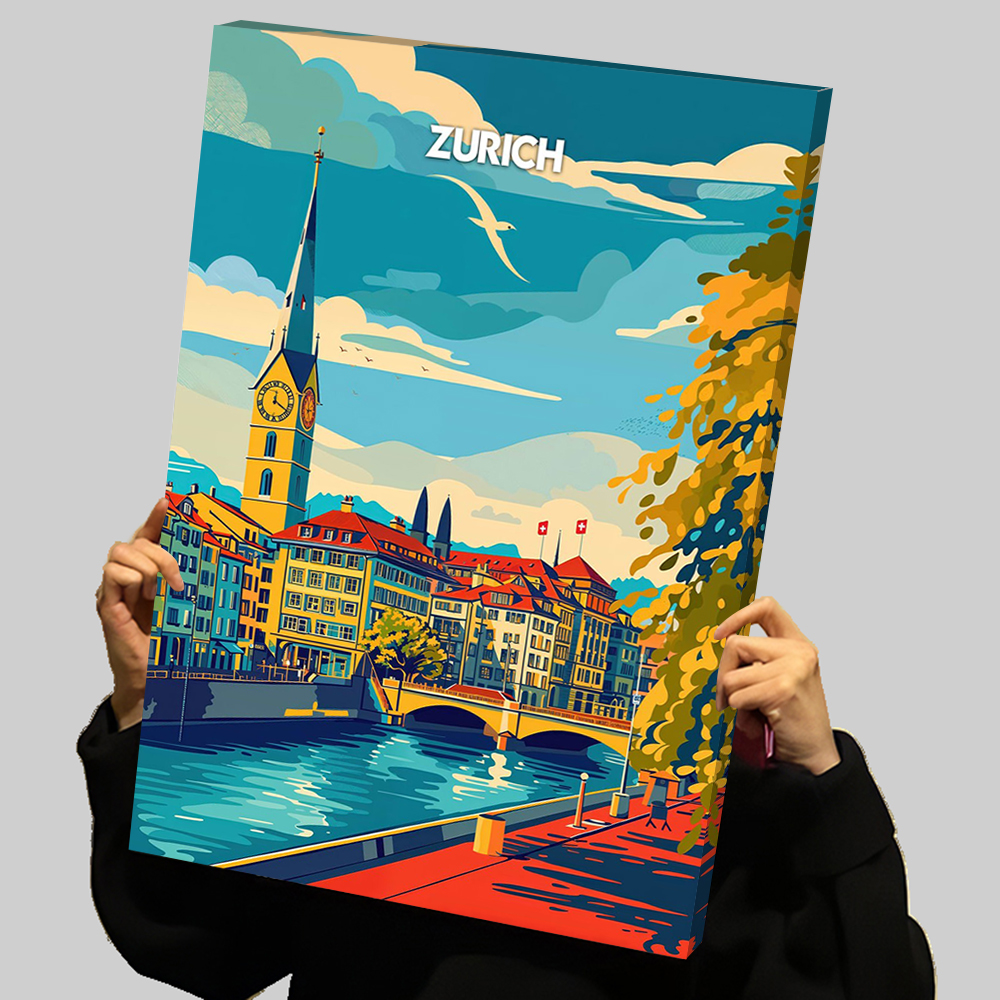 Zurich Serenity Travel Prints  - Home Decor Zurich のレビューと価格