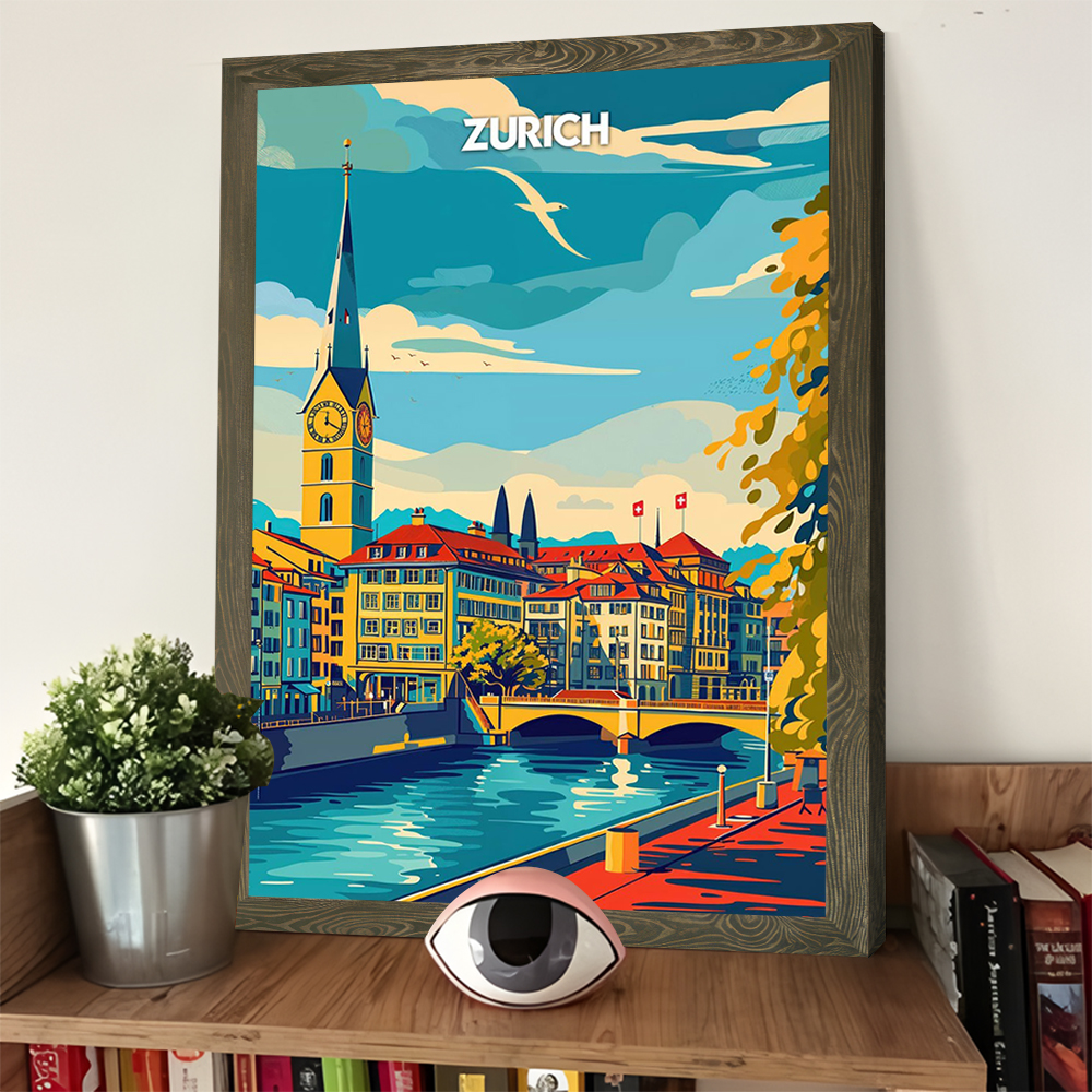 Zurich Serenity Travel Prints  - Home Decor Zurich のレビューと価格