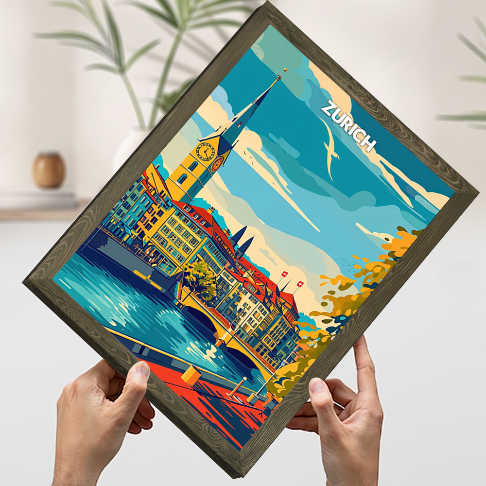 Zurich Serenity Travel Prints  - Home Decor Zurich のレビューと価格