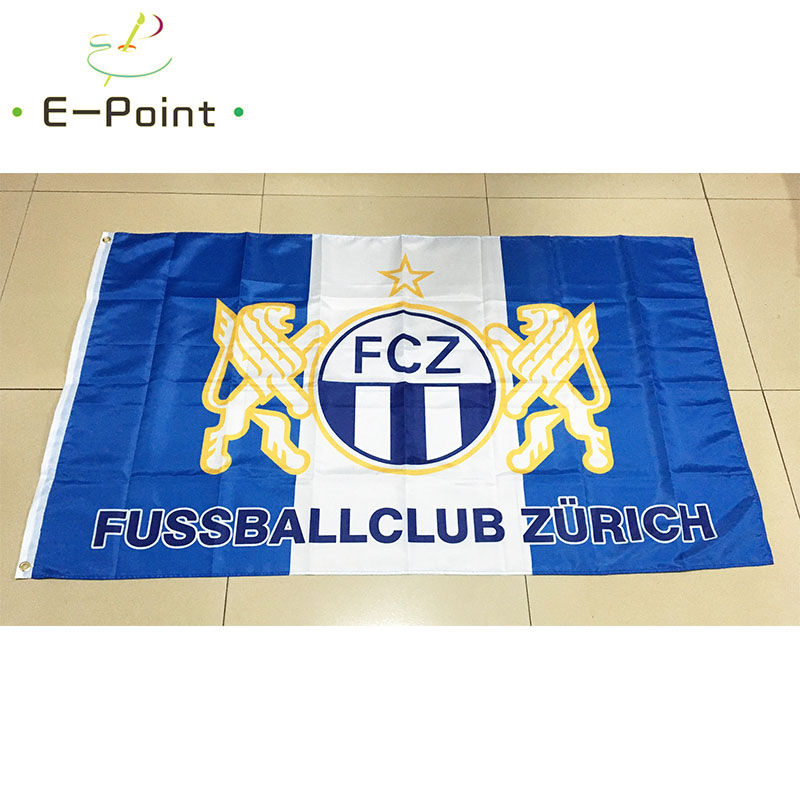 FC Zürich Flag 3ft*5ft (90*150 - Home Decor Zurich のレビューと価格