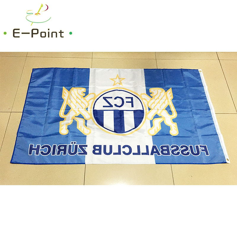 FC Zürich Flag 3ft*5ft (90*150 - Home Decor Zurich のレビューと価格