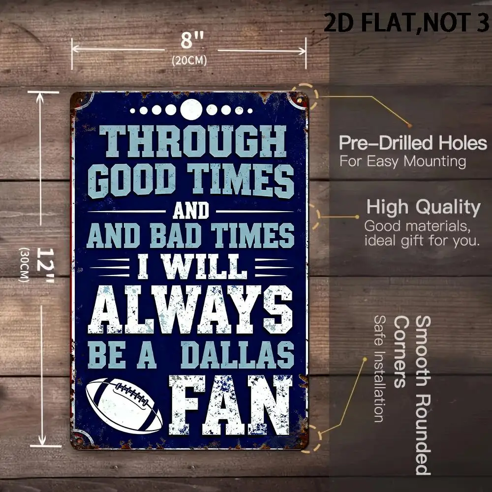 2D Flat Metal Tin Sign Dallas  - Home Decor Dallas のレビューと価格