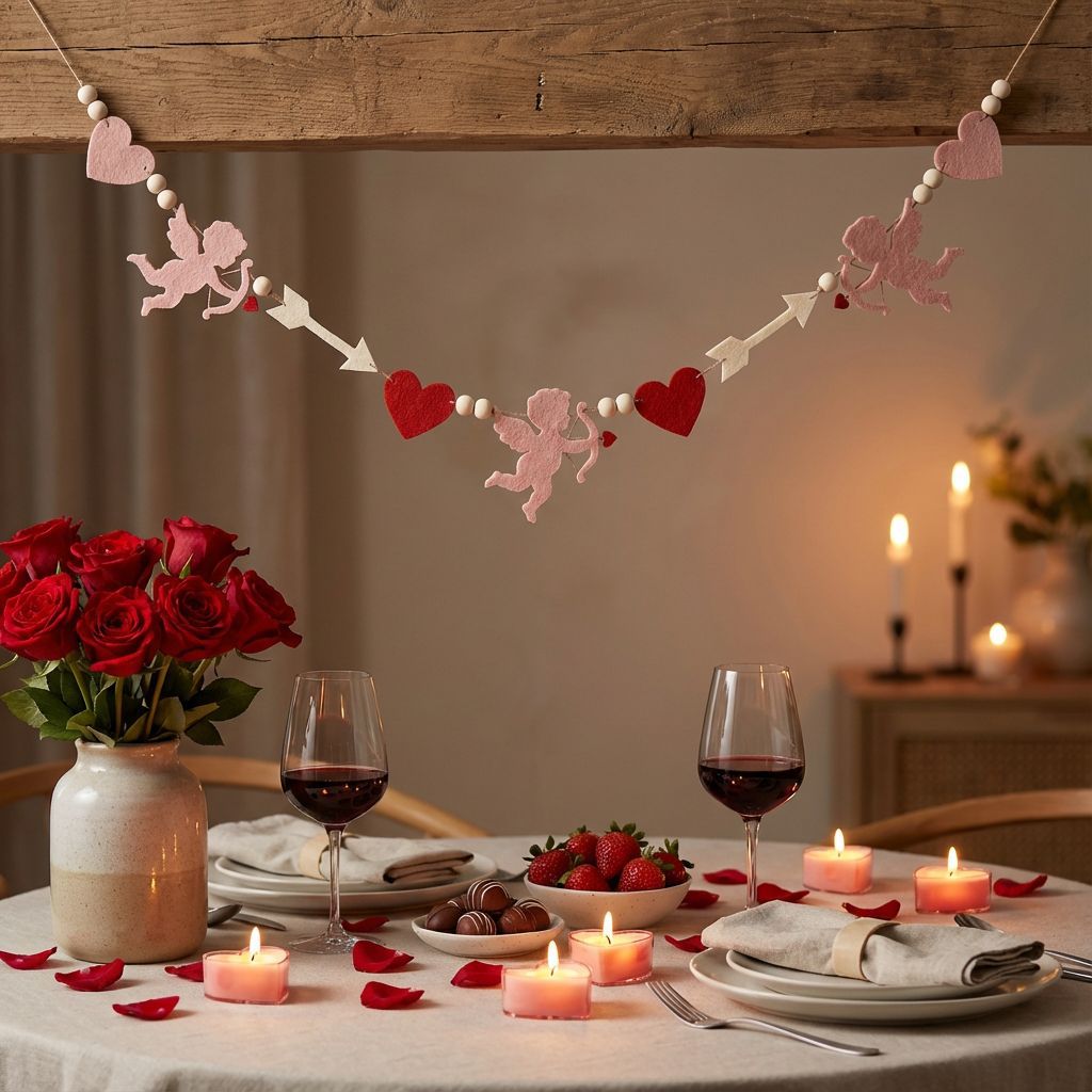 Valentine's Day LOVE Heart Pom - Home Decor Garland のレビューと価格