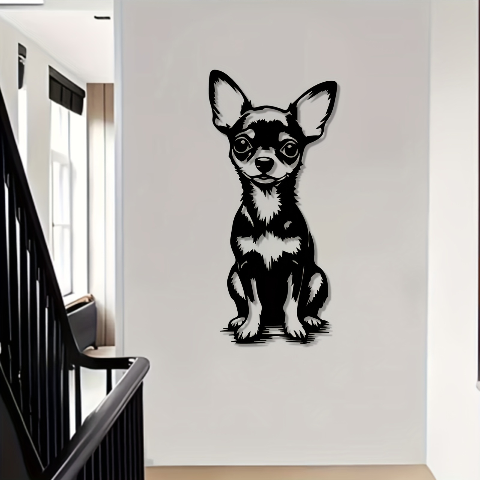 Mordern Metal Wall Art Cute Ch - Home Decor Quirky のレビューと価格