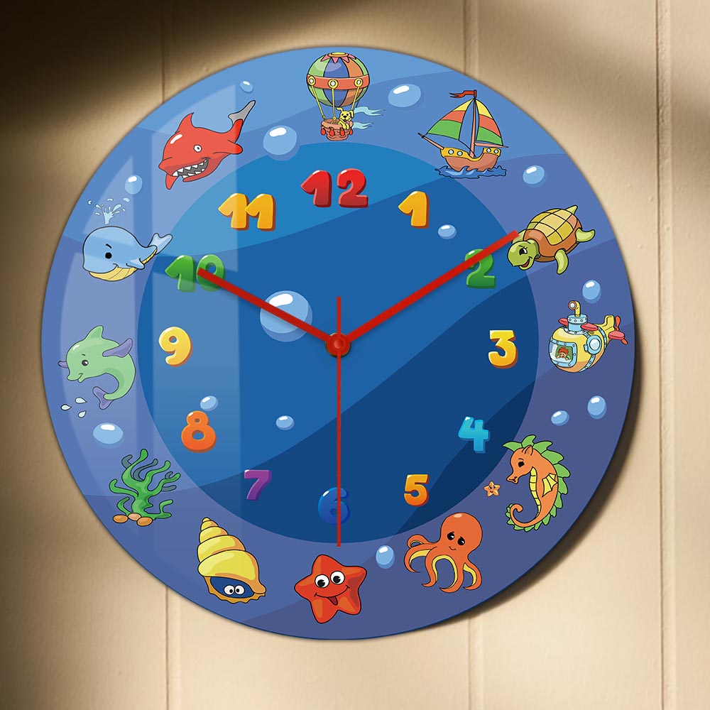 Cartoon Sea Animals Blue Wall  - Home Decor Under 300 のレビューと価格