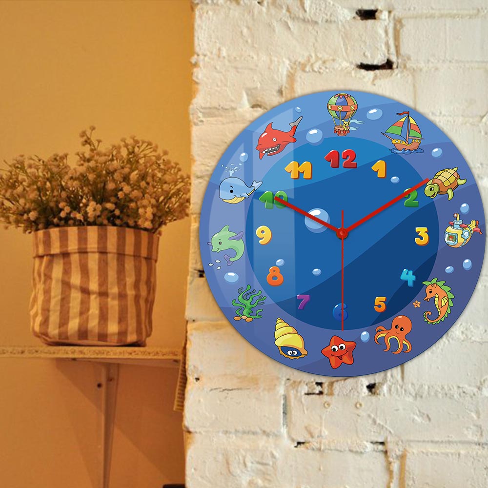 Cartoon Sea Animals Blue Wall  - Home Decor Under 300 のレビューと価格