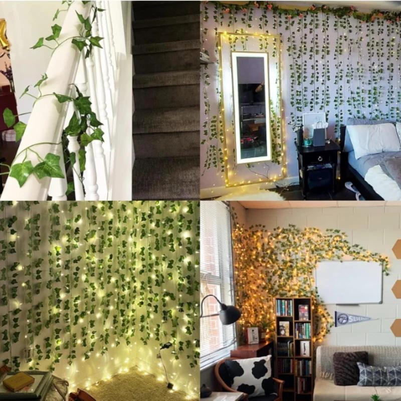 Artificial Hanging Ivy Vines 5 - Home Decor Garland のレビューと価格