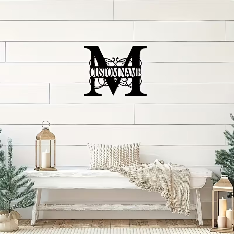 Classic Custom Monogram Metal  - Home Decor Wall Art のレビューと価格