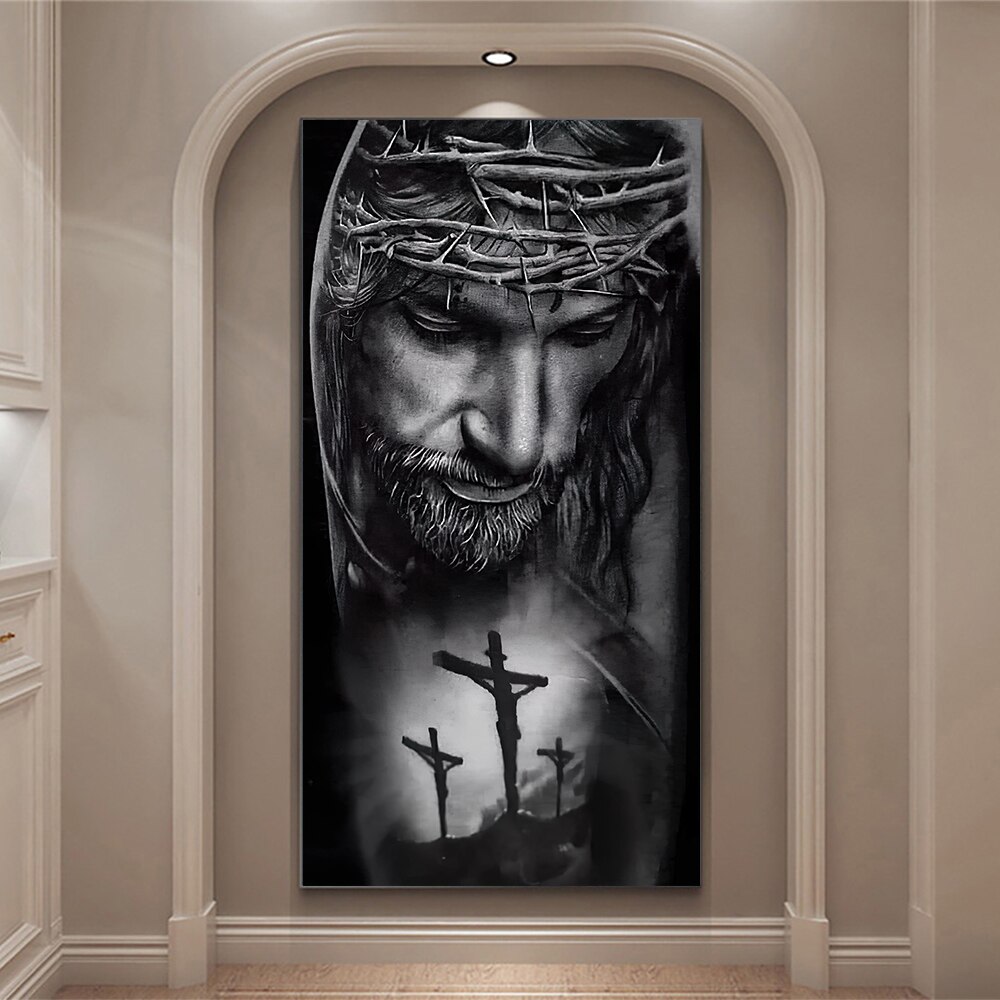 Crown of Thorns Jesus Canvas W - Home Decor Jesus のレビューと価格