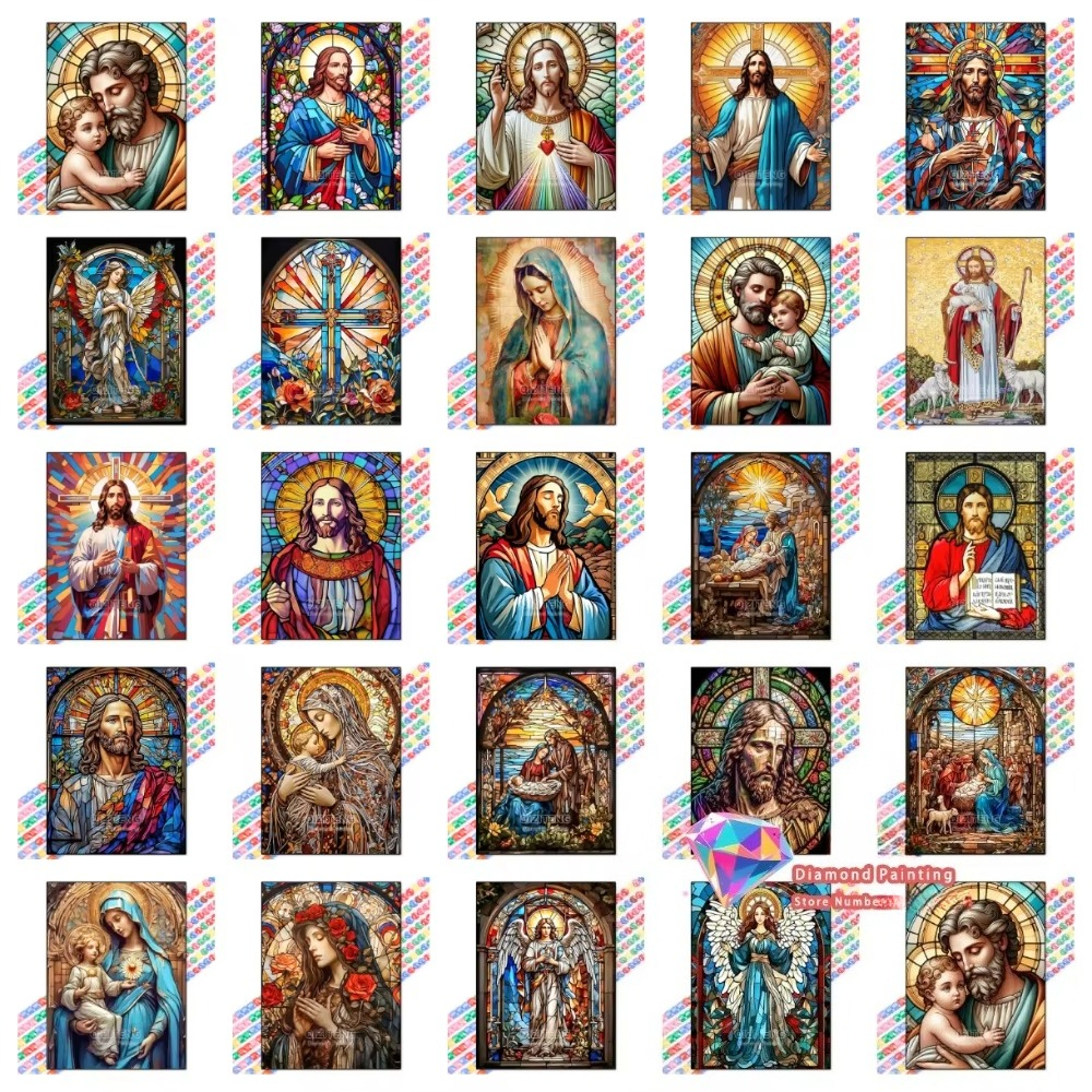 1PC frameless Easter Jesus Squ - Home Decor Jesus のレビューと価格