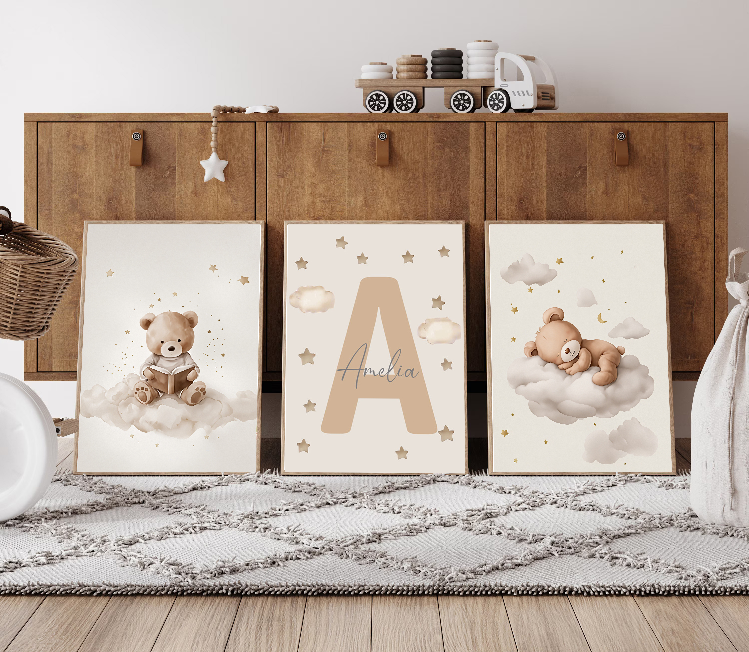 3pcs/set Bohemian Teddy Bear A - Home Decor Foto のレビューと価格