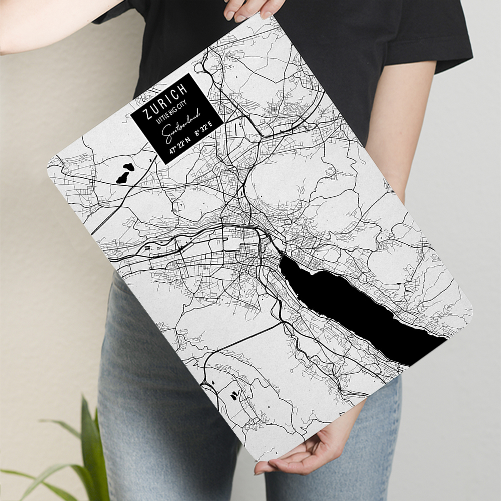 Zurich City Map Metal Wall Art - Home Decor Zurich のレビューと価格
