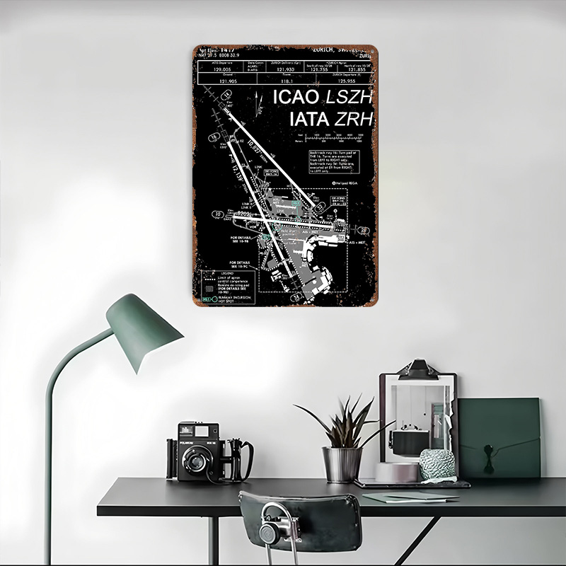 Zurich Kloten Airport ZRH Tin  - Home Decor Zurich のレビューと価格